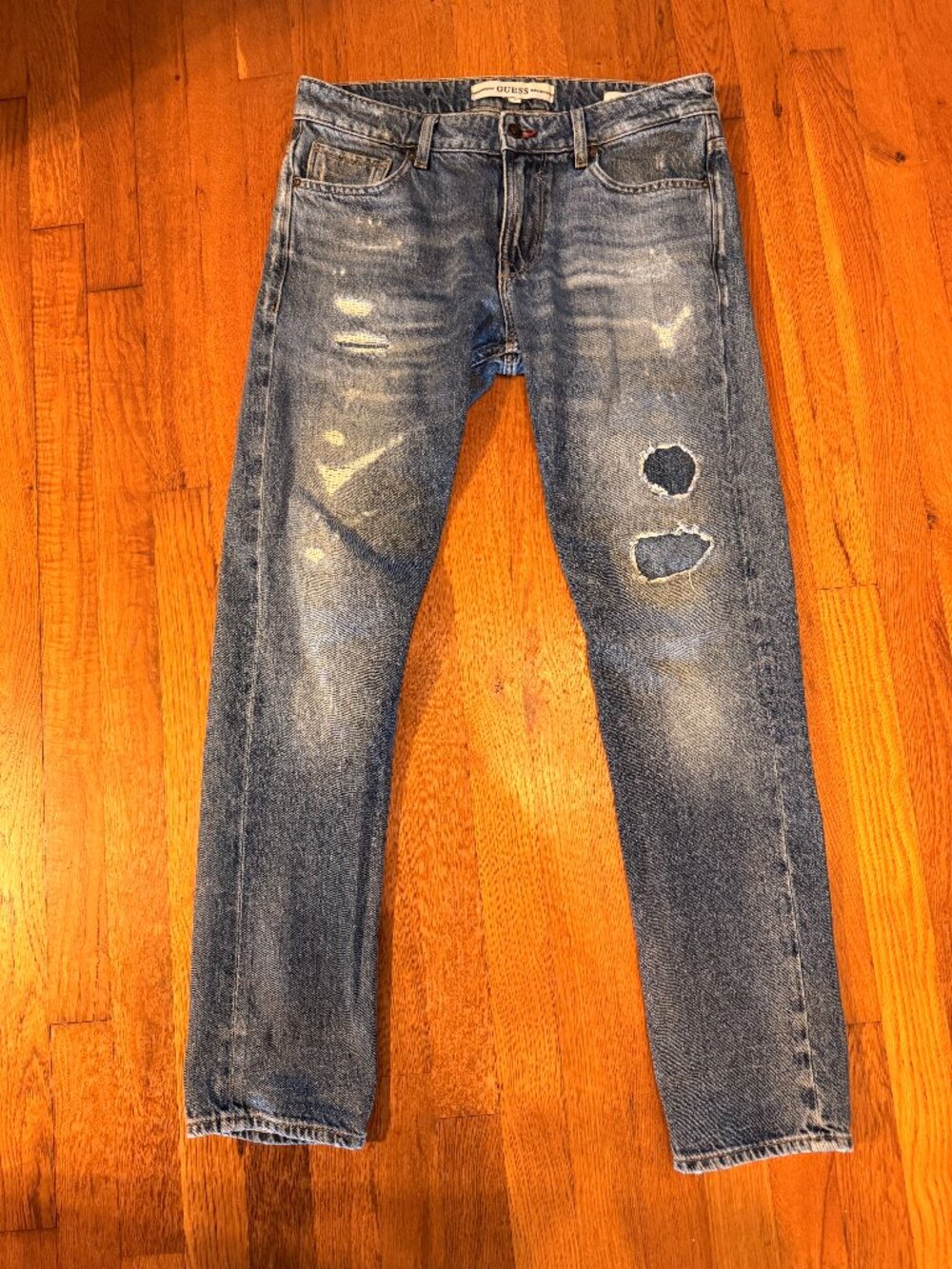 GUESS Distressed Straight Leg Jeans – Vintage - Size 32 x32